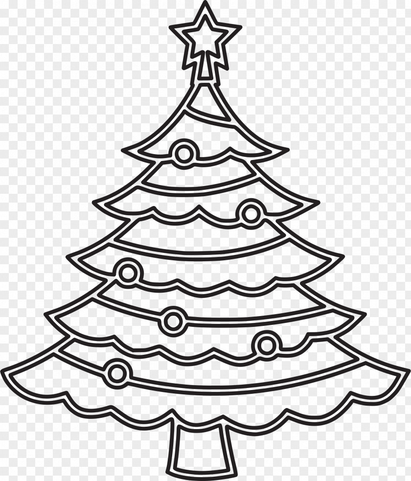 Christmas Tree Clip Art Template Day Coloring Book PNG