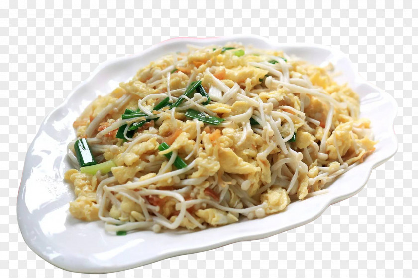 Free Creative Pull Mushroom Scrambled Eggs Chow Mein Chinese Noodles Yakisoba Lo Singapore-style PNG