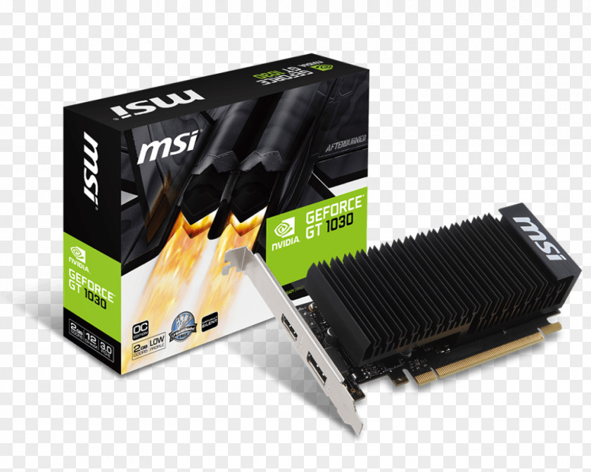 Nvidia Graphics Cards & Video Adapters NVIDIA GeForce GT 1030 MSI PNG