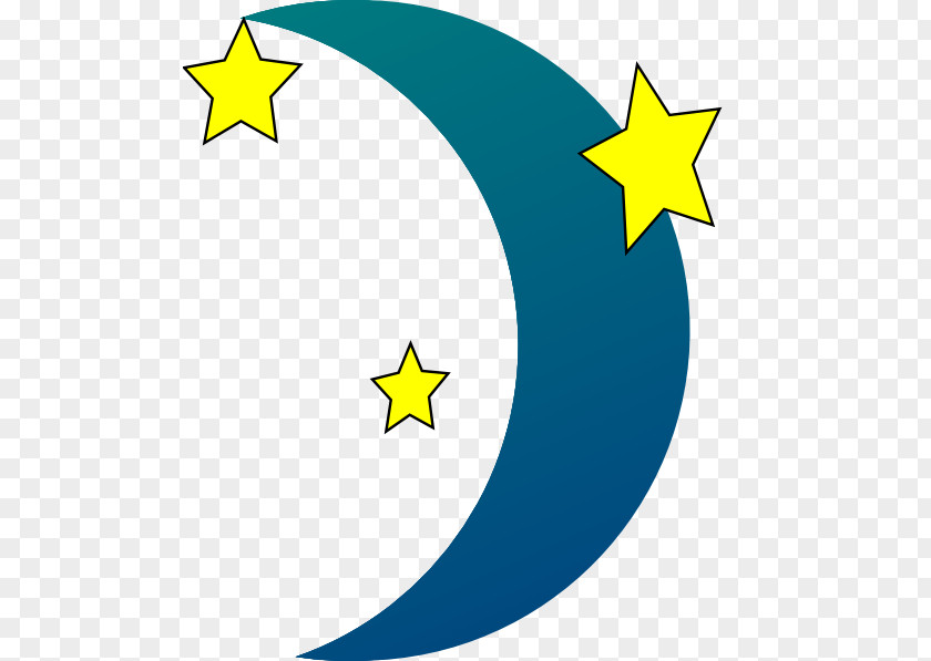 Teal Star Cliparts Night Free Content Moon Clip Art PNG
