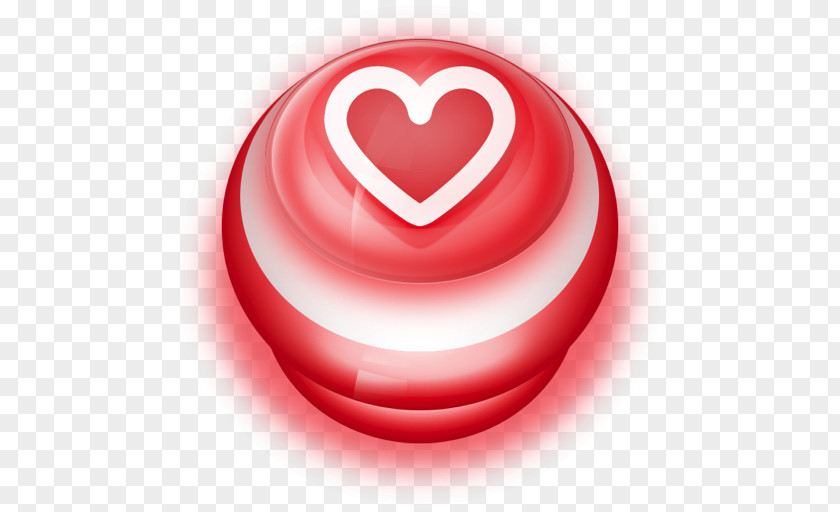 Button Red Love Heart Lip PNG