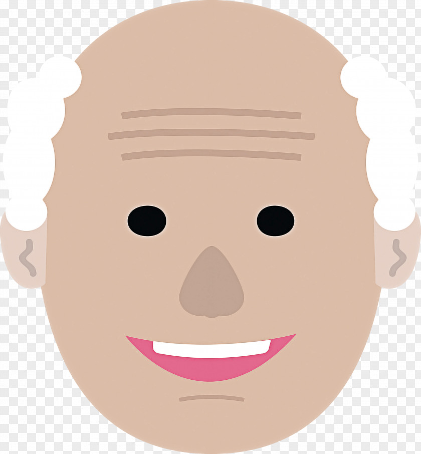 Forehead Cartoon Smile Face Lips PNG