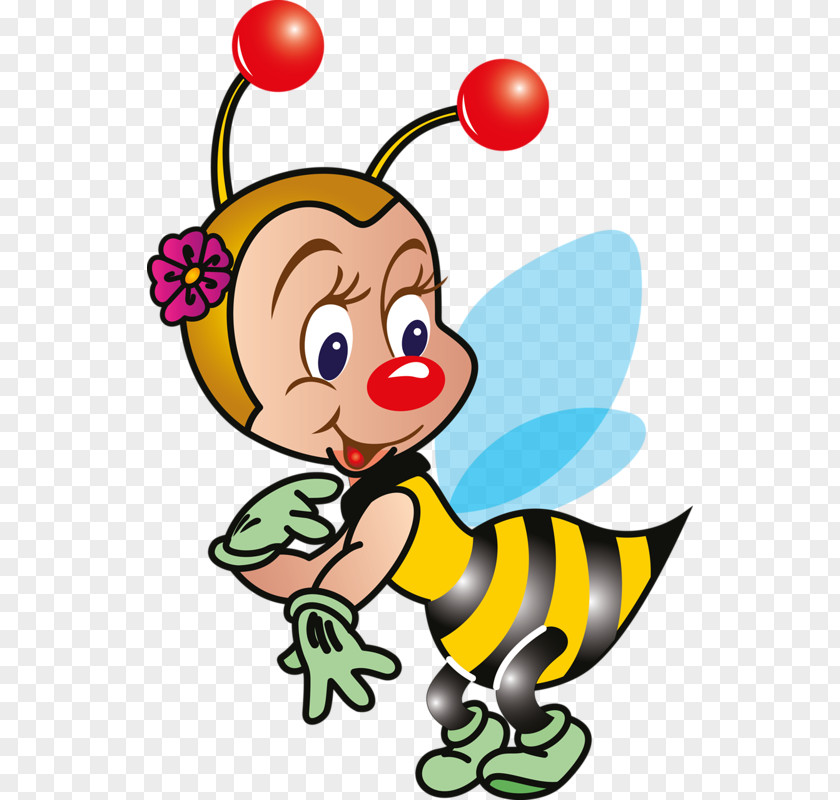 Honey Bee Cartoon Clip Art PNG