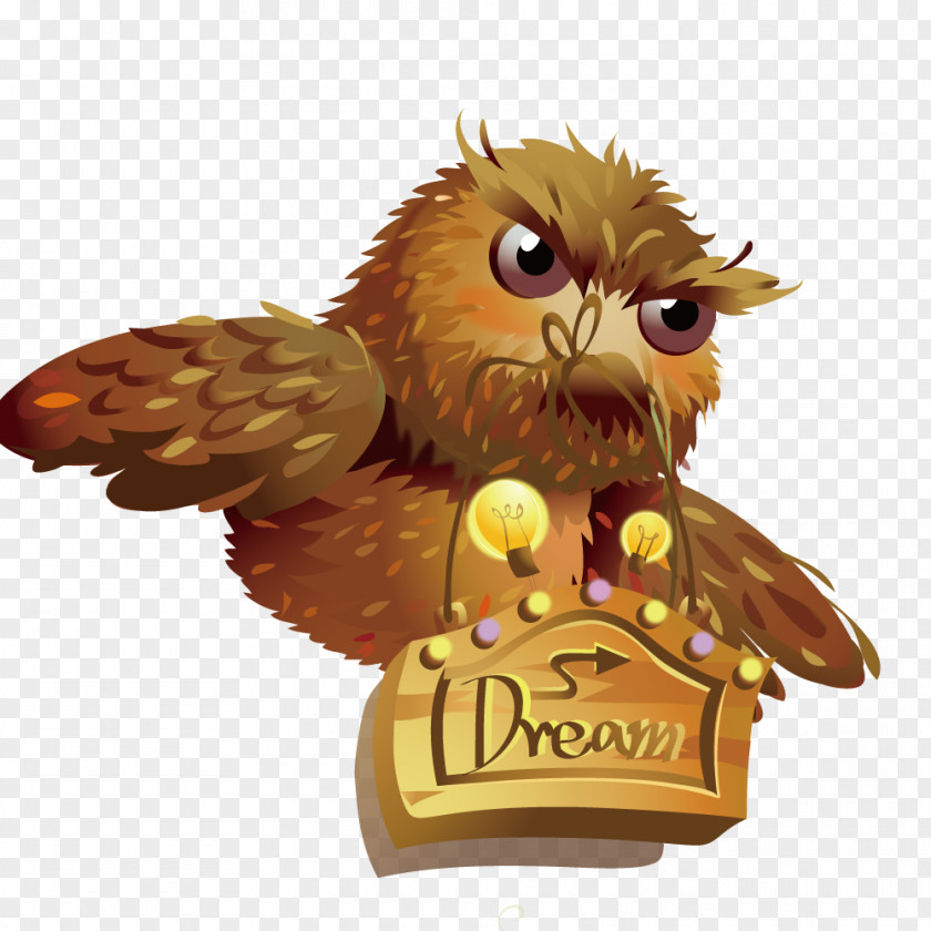 Owl Hanging Sign Dream PNG