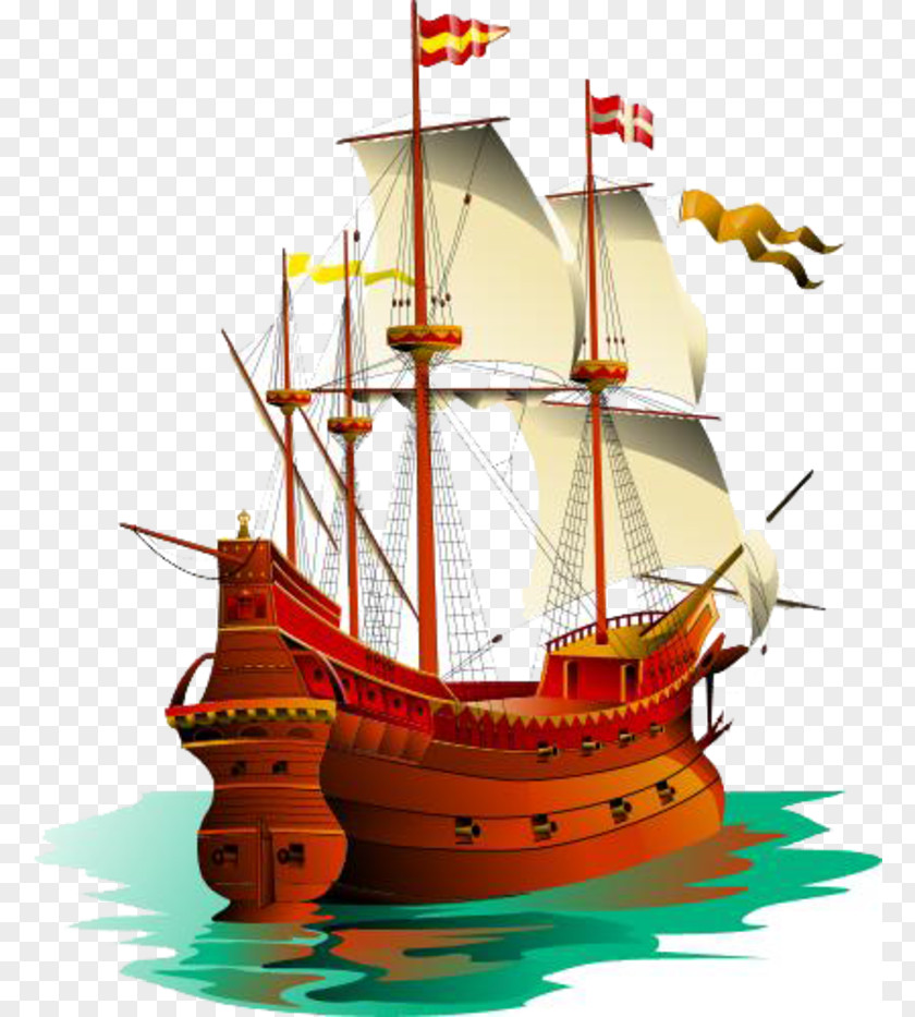 Pirate Ship Galleon Sailing Piracy Clip Art PNG