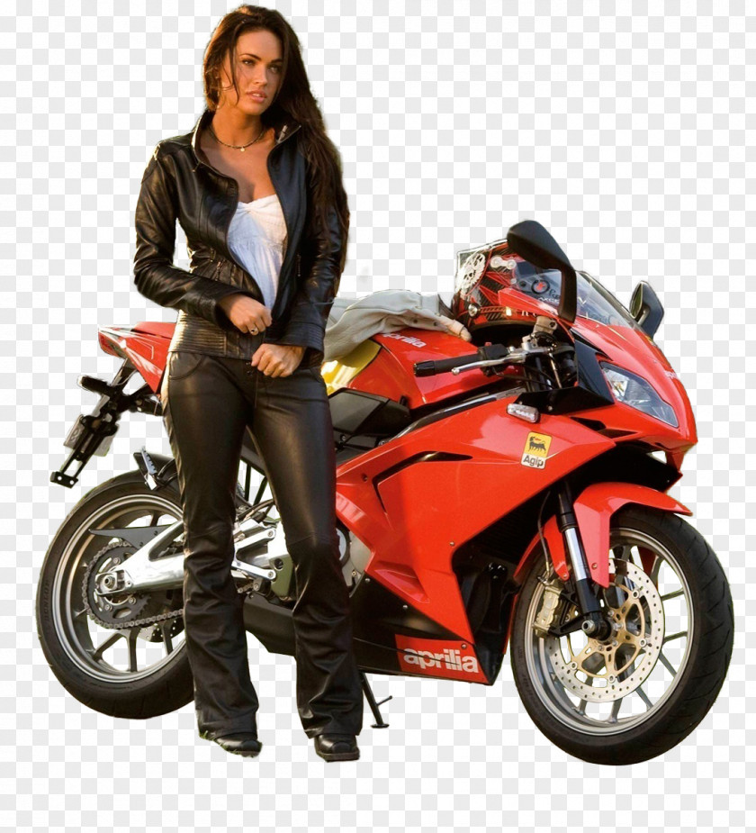 Megan Fox Bumblebee Mikaela Banes Transformers Motorcycle Wallpaper PNG