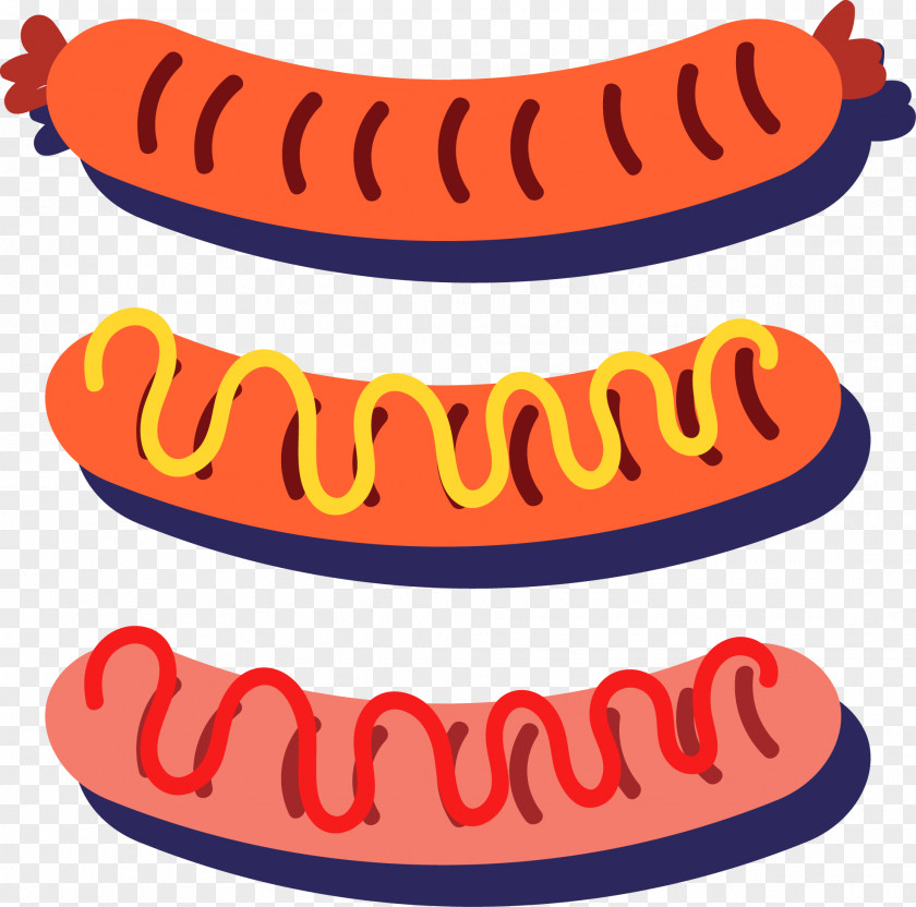 Vector Hot Dogs Dog Barbecue Grill Sausage PNG