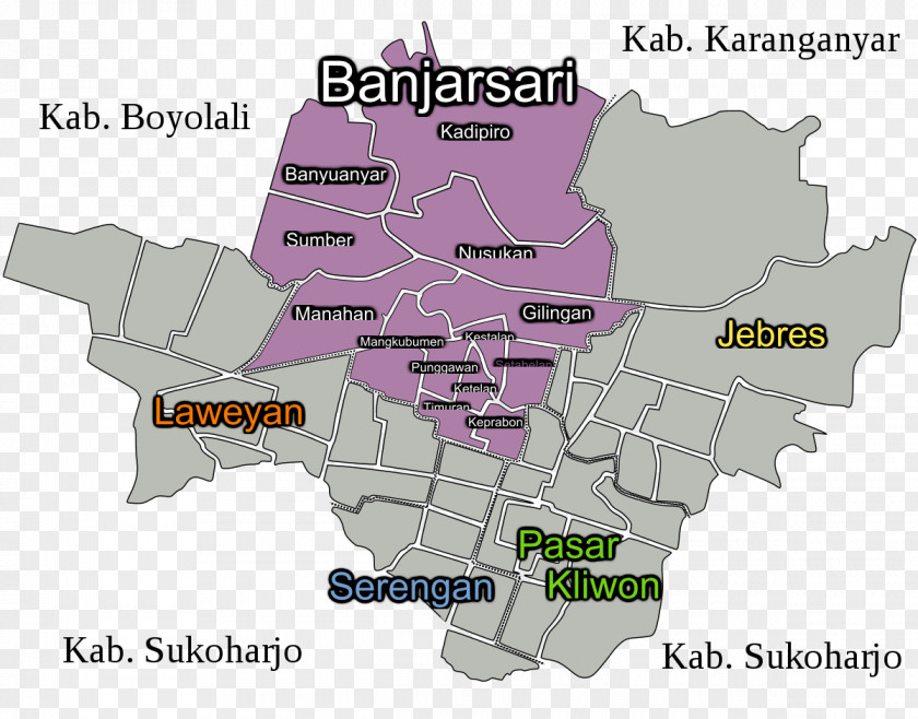 Banjarsari Tegalharjo Jebres Indonesian Language Administrative Village PNG