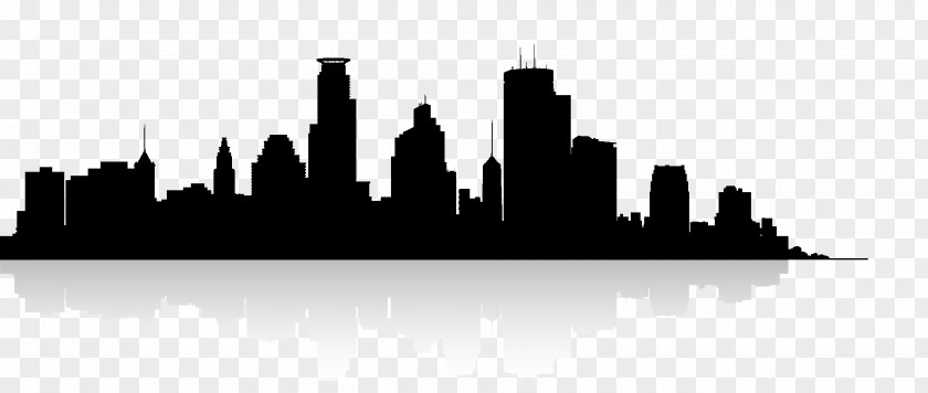 City Silhouette Minneapolis Skyline Photography PNG