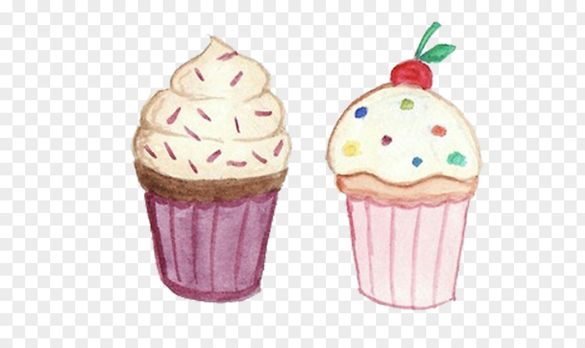 Color Ice Cream Cupcake Birthday Cake Muffin Food PNG