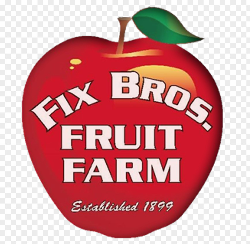 Farm Fruit Logo Christmas Ornament Apple Font PNG