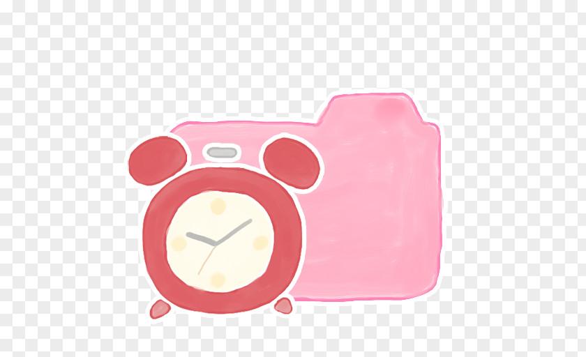 Folder Candy Clock Pink Snout PNG