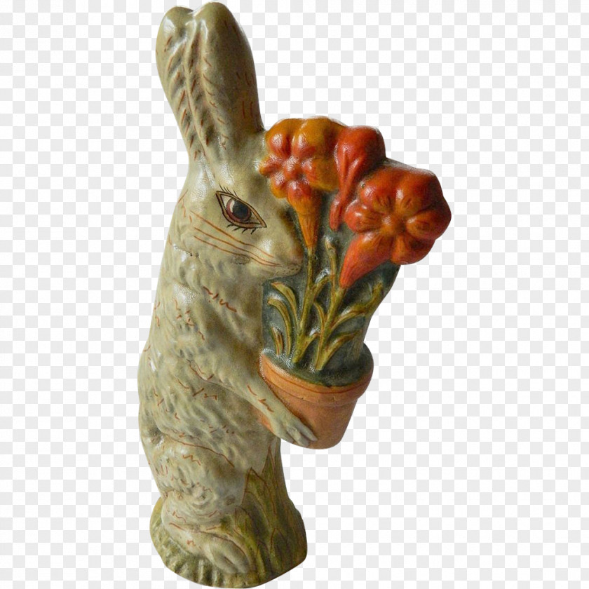Hand-painted Easter Figurine RabbitMQ PNG