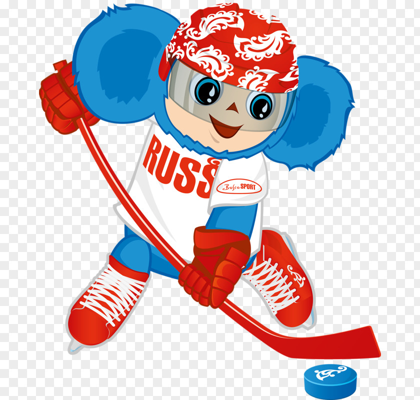 Ice Hockey Cartoon 2010 Winter Olympics Cheburashka Sport Clip Art PNG