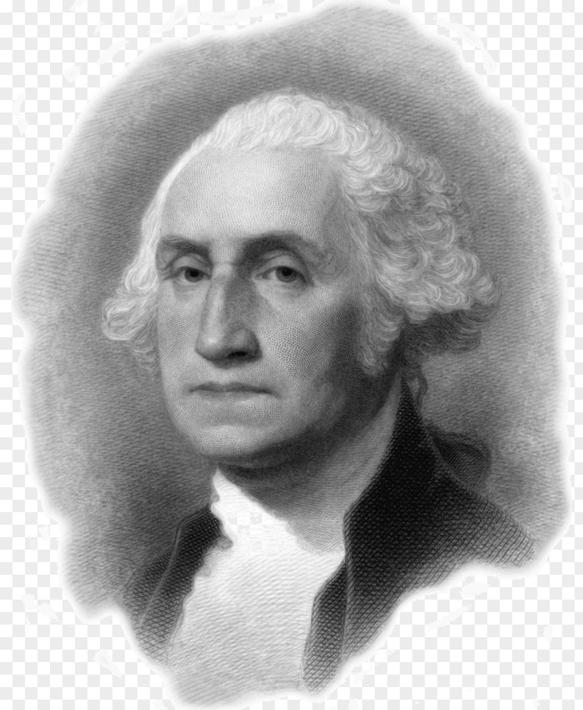 Punish George Washington Lansdowne Portrait President Of The United States Black And White PNG