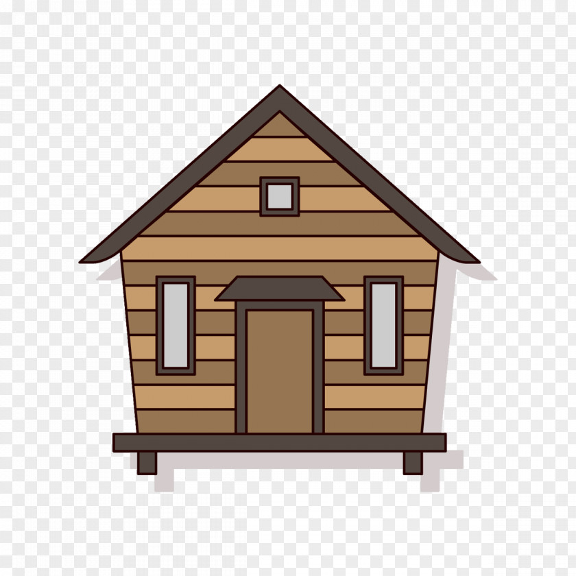 Simple Wooden Houses House Home Log Cabin PNG