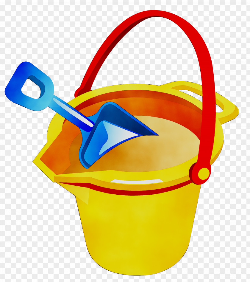 Yellow Plastic Product Design Bucket PNG