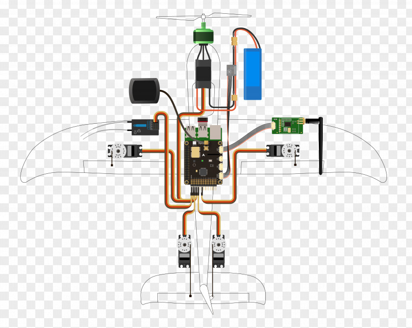 Airplane ArduPilot Wiring Diagram Raspberry Pi PX4 Autopilot PNG