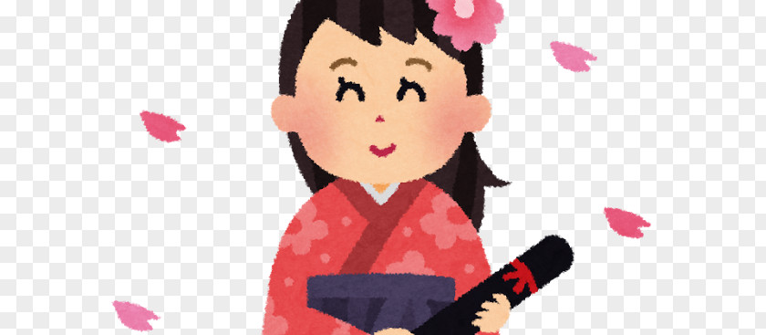 Graduation Ceremony 卒業式 Hakama Kimono 紋付羽織袴 PNG