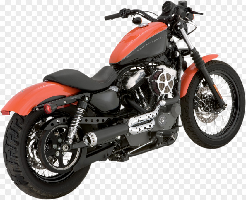 Motorcycle Exhaust System Harley-Davidson Sportster Vance & Hines PNG