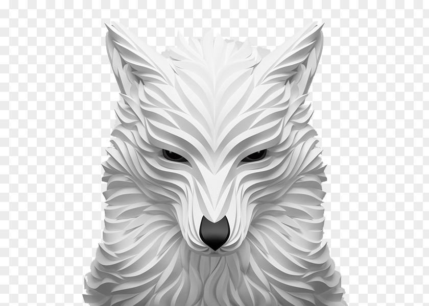 Wolf Gray 3D Computer Graphics Digital Art Illustration PNG