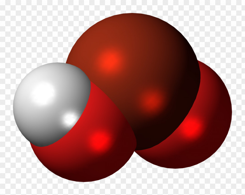 Bromous Acid Space-filling Model Molecule Selenic PNG
