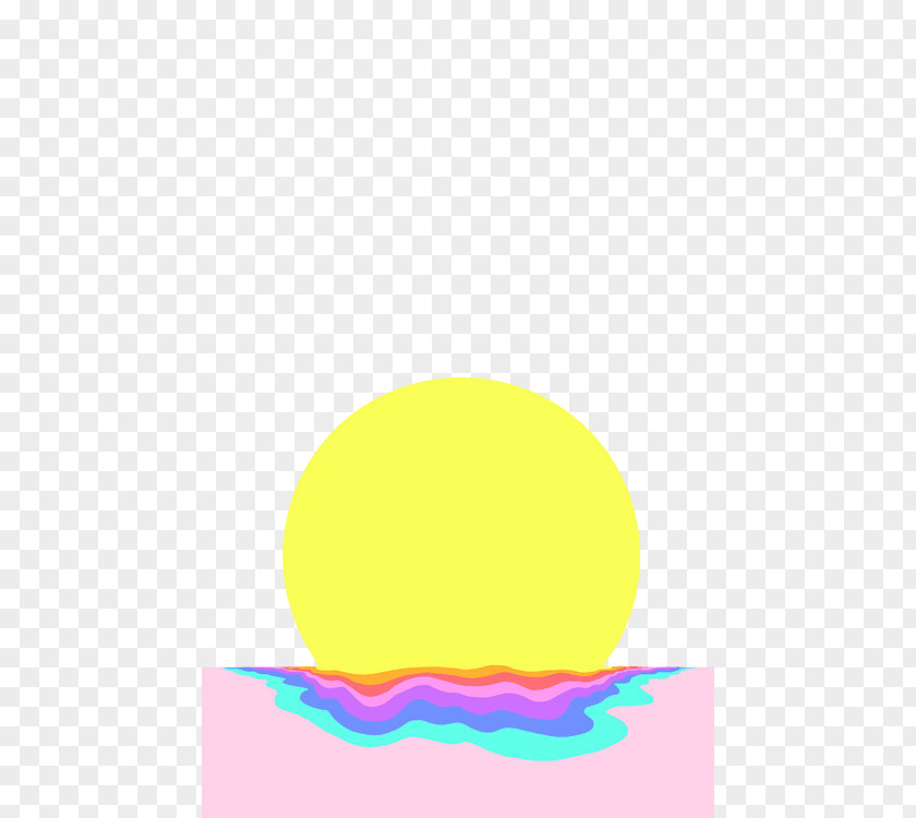 Cartoon Sunrise Pattern PNG