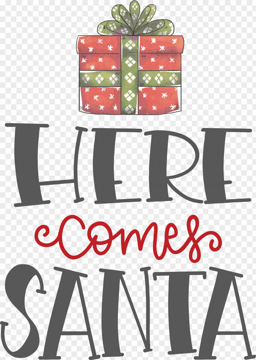 Here Comes Santa Christmas PNG