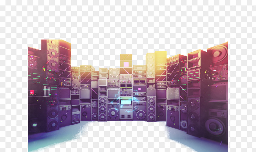 Hi-Fi Loudspeaker Sound Poster Audio Electronics PNG