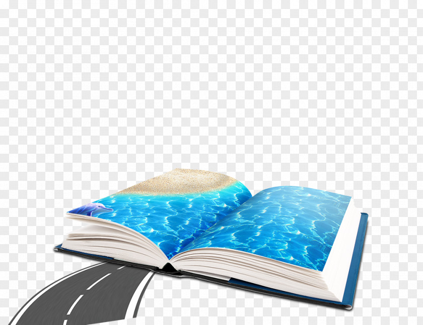 Road Book Sandy Beach Poster PNG