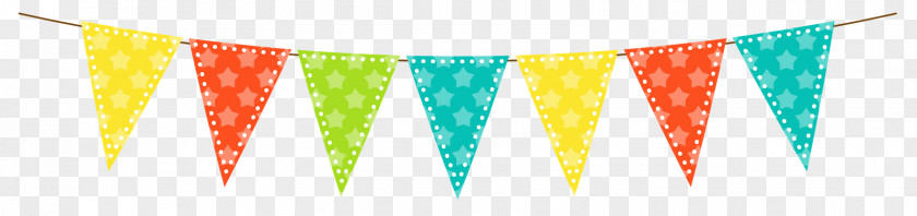 Summer Header Bunting Flag Clip Art PNG