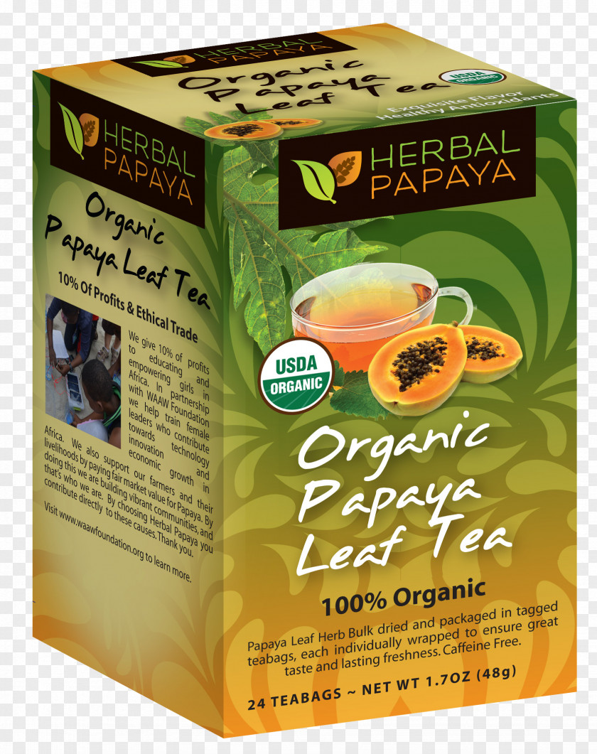 Tea Earl Grey Organic Food Bag Papaya PNG
