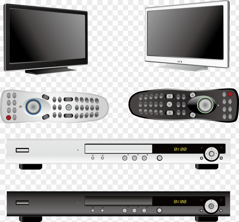 Remote Control TV Player Television Set PNG