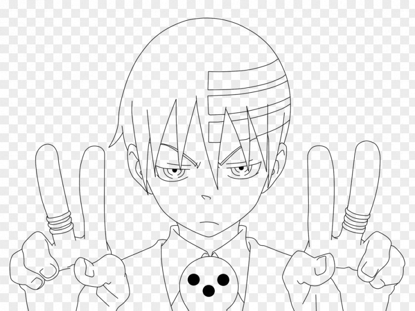 Soul Eater Death The Kid Art Sketch PNG