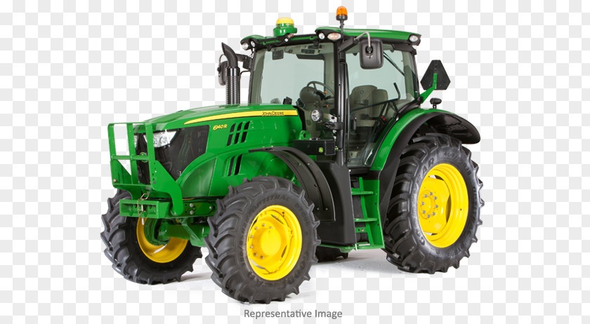 Tractor John Deere Row Crop Agriculture Heavy Machinery PNG