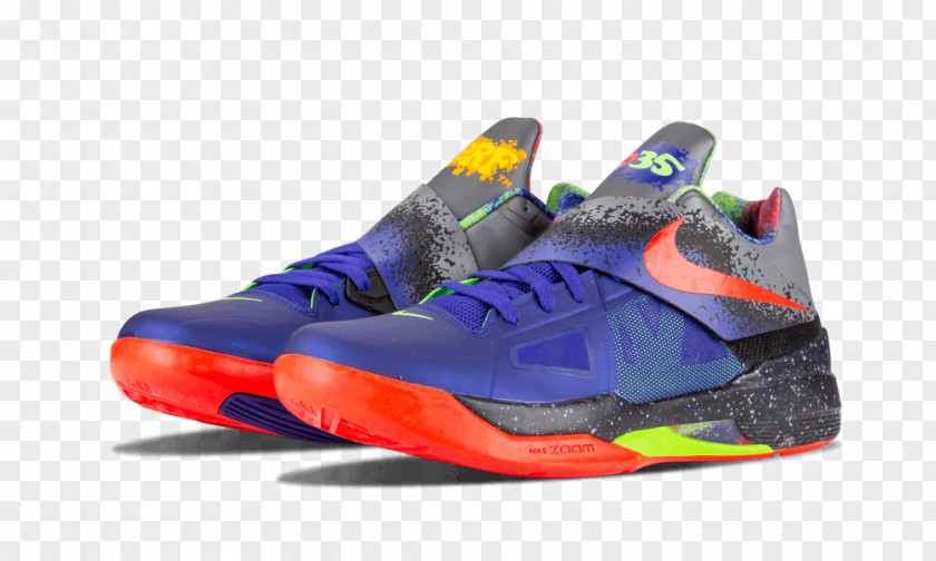 Nike Sports Shoes Zoom Kd 4 Nerf Concord // Bright Crimson 517408 400 KD Line PNG