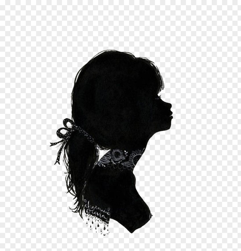 Silhouette Drawing Painting Art Illustration PNG Illustration, of a girl clipart PNG