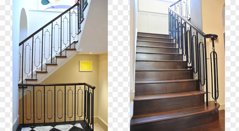 Stairs Handrail Guard Rail Wrought Iron House PNG