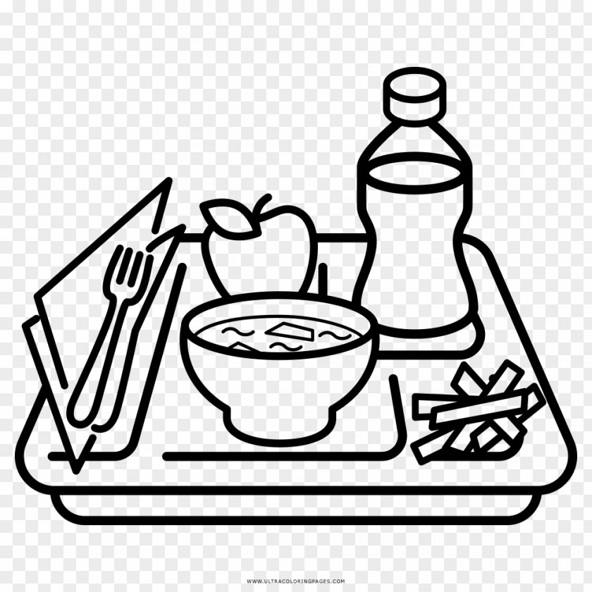 Almuerzo Tray Food Coloring Book Drawing Restaurant PNG