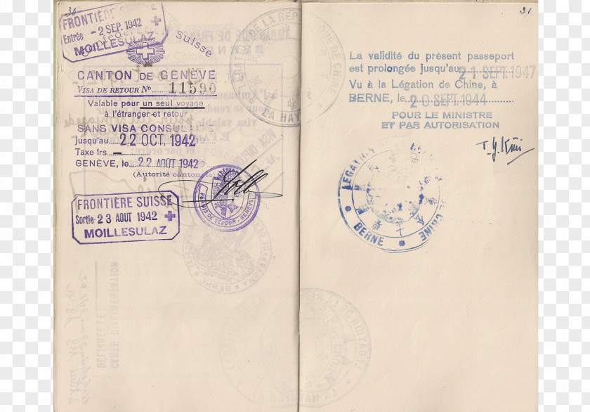 Dayan German Passport Germany Second World War Travel Document PNG