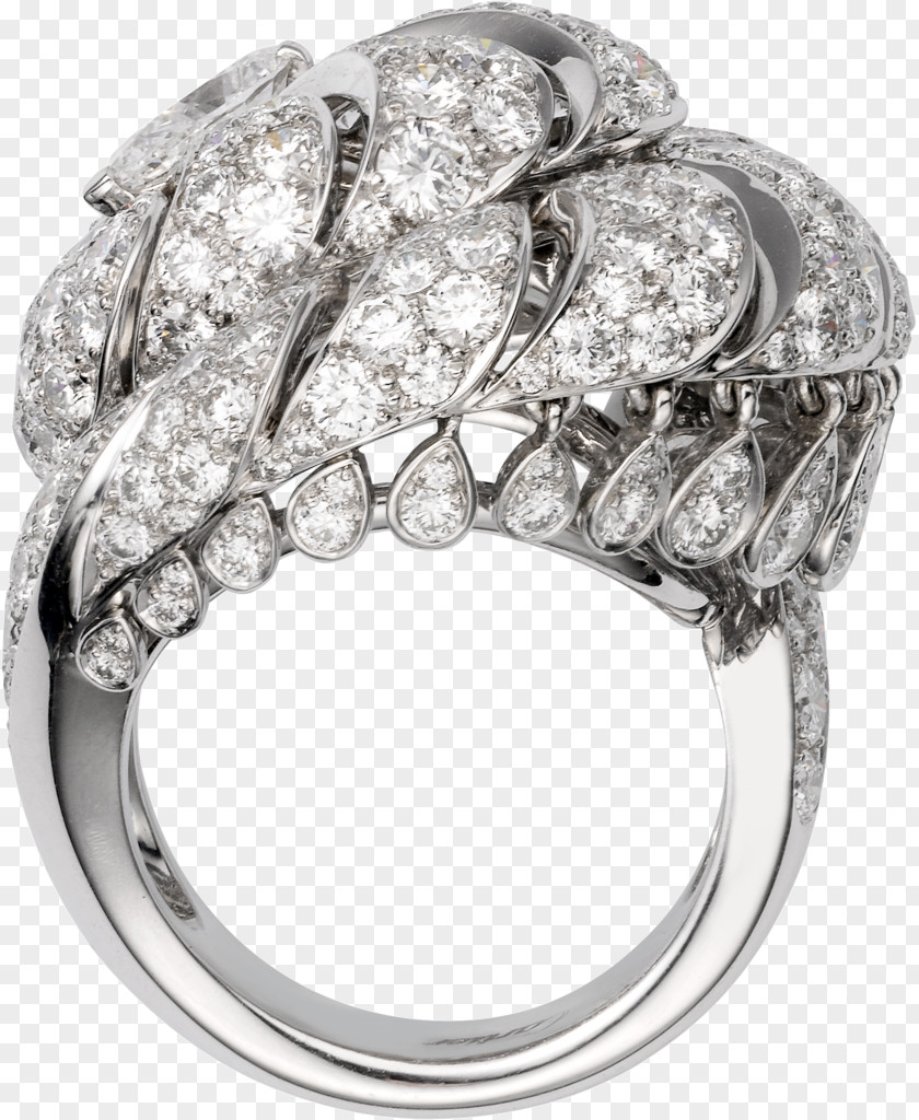 Ring Wedding Platinum Cartier Diamond PNG