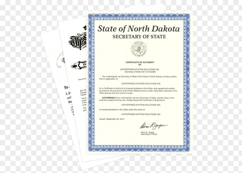 Certificate Of Authorization Kansas City Document Tennessee Utah Alabama PNG