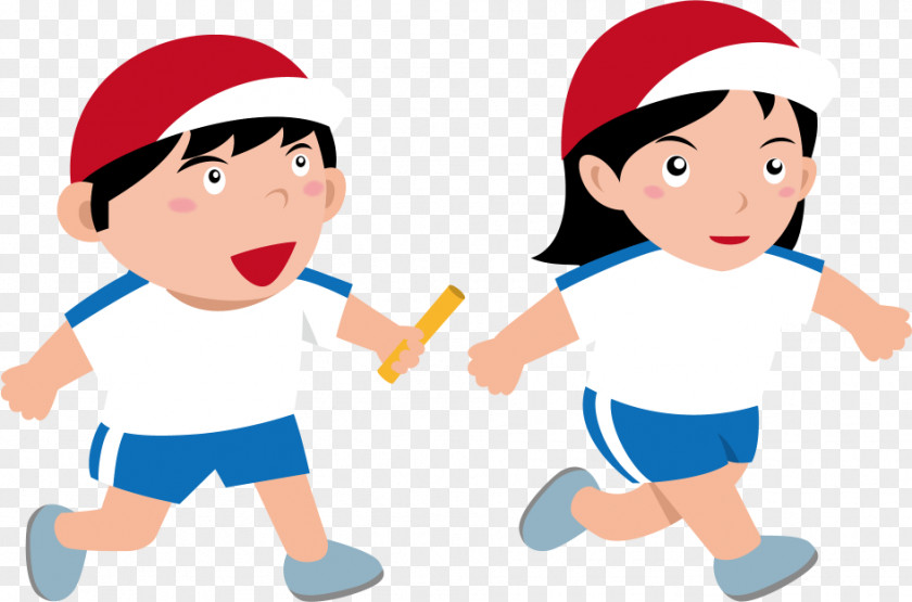 School Sports Day Physical Education Estafeta PNG