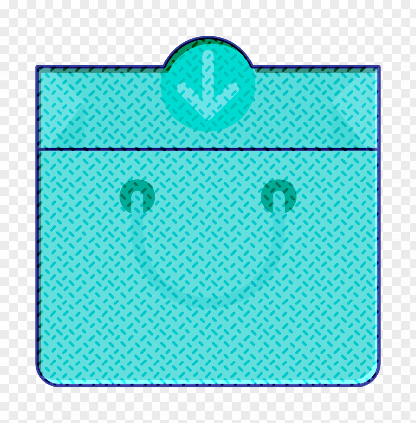 Electric Blue Rectangle Shop Icon Bag Business PNG