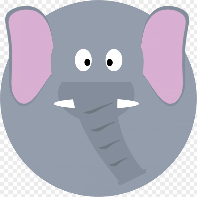 Indian Elephant African Cartoon Nose PNG