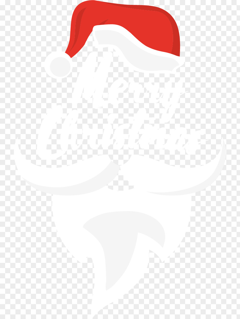 Lovely White Beard Christmas Card Pattern PNG