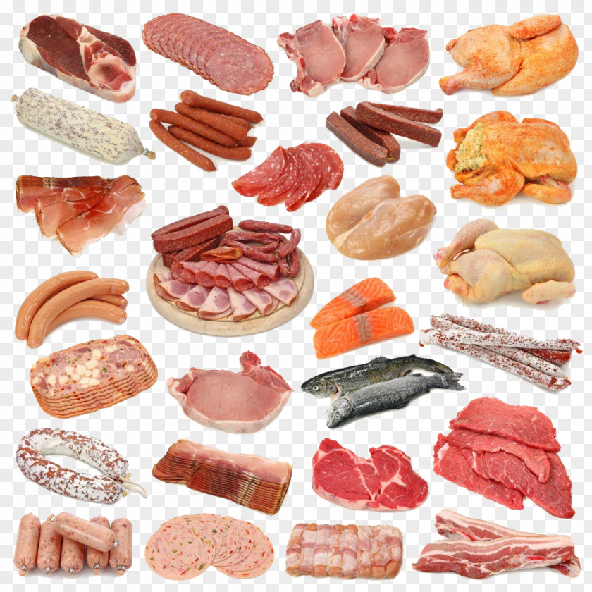 Meat Collection Sausage Steak Bacon Food PNG