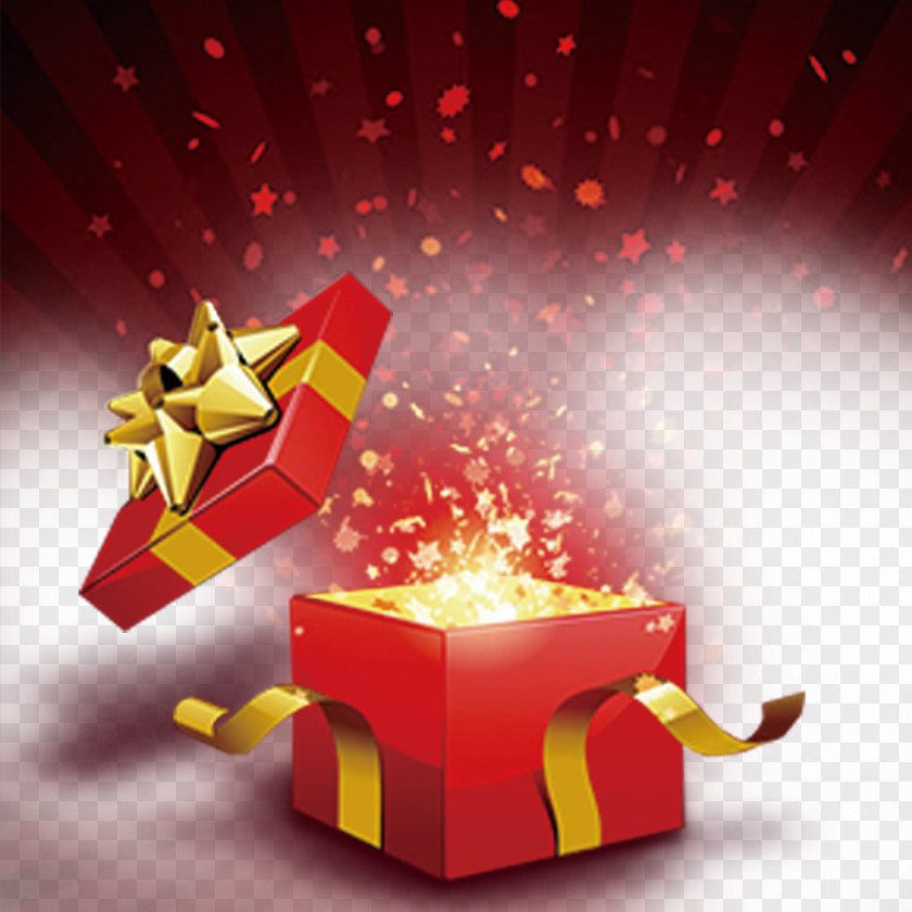 Open The Gift Box Gratis PNG
