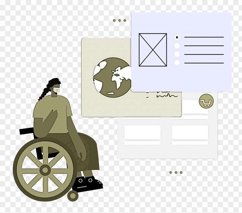 Wheel Chair People PNG