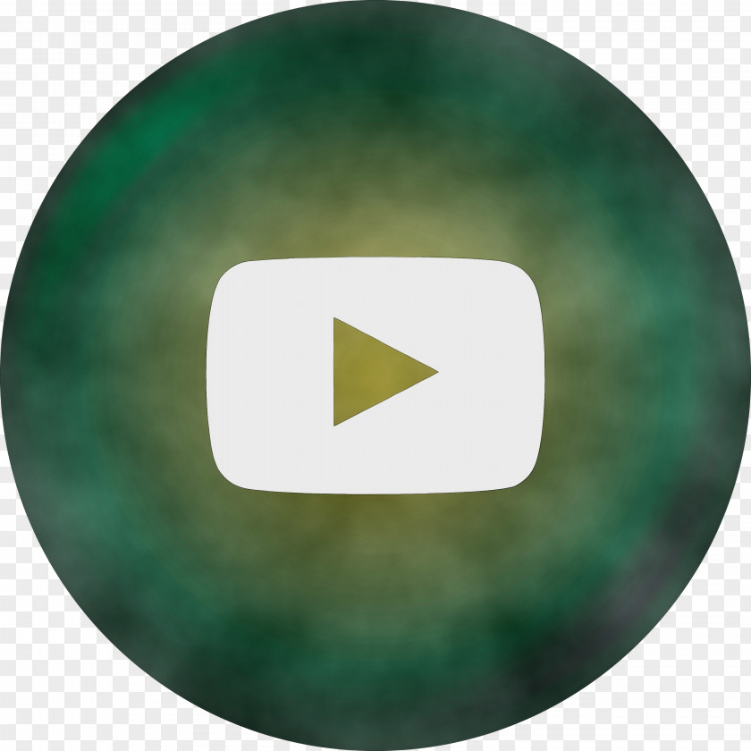 Youtube Logo Icon Watercolor Paint Wet Ink PNG